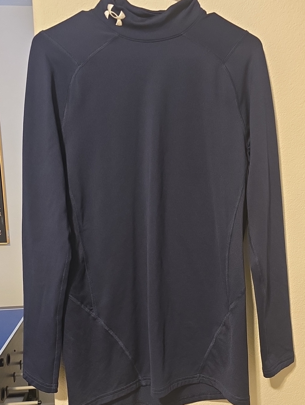 Under Armour Navy ColdGear Mock Neck Performance Top